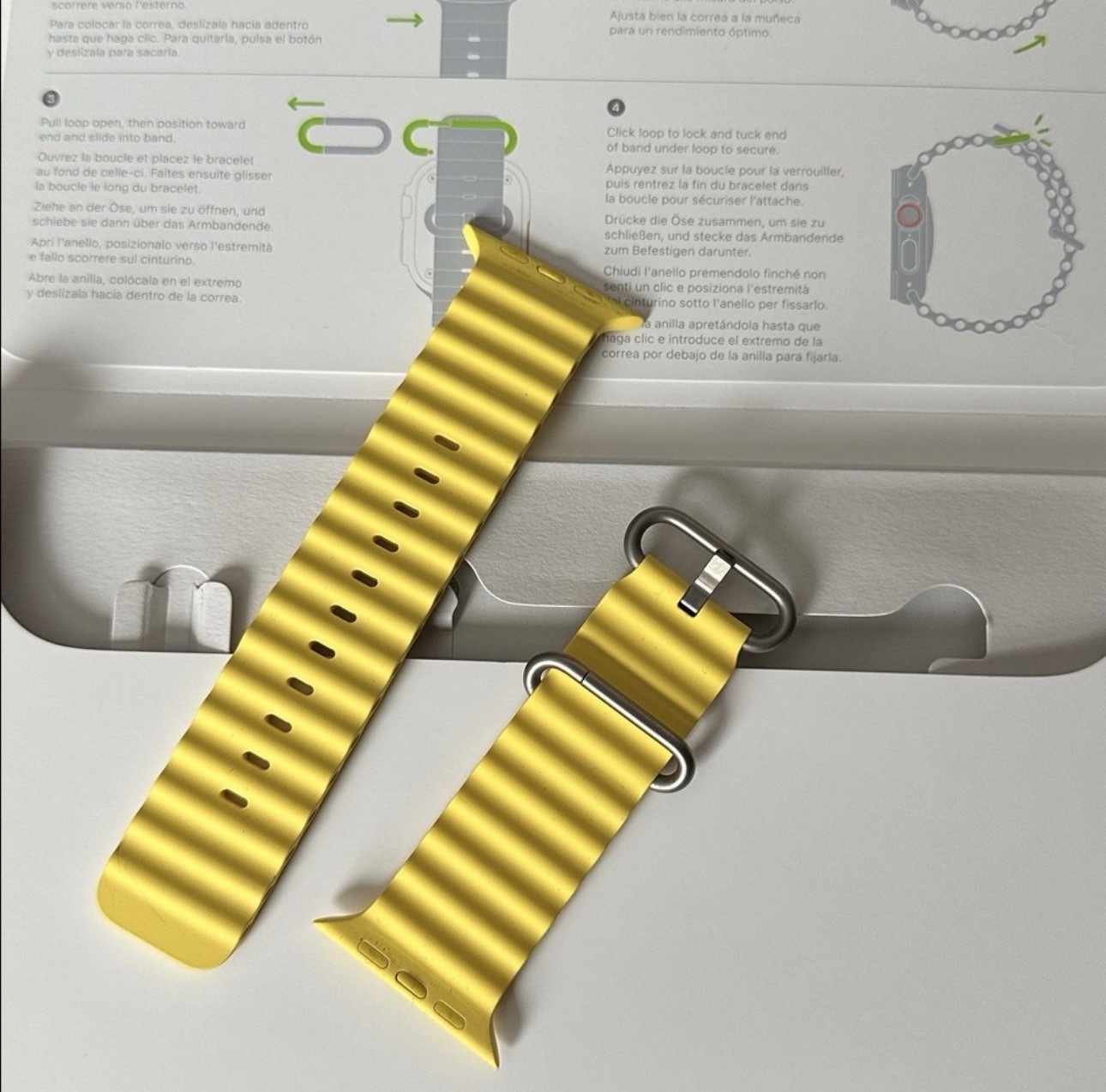 Apple Watch Ultra 49mm Titanium Case w/ Yellow Ocean Band, GPS + Cell, Huge Lot