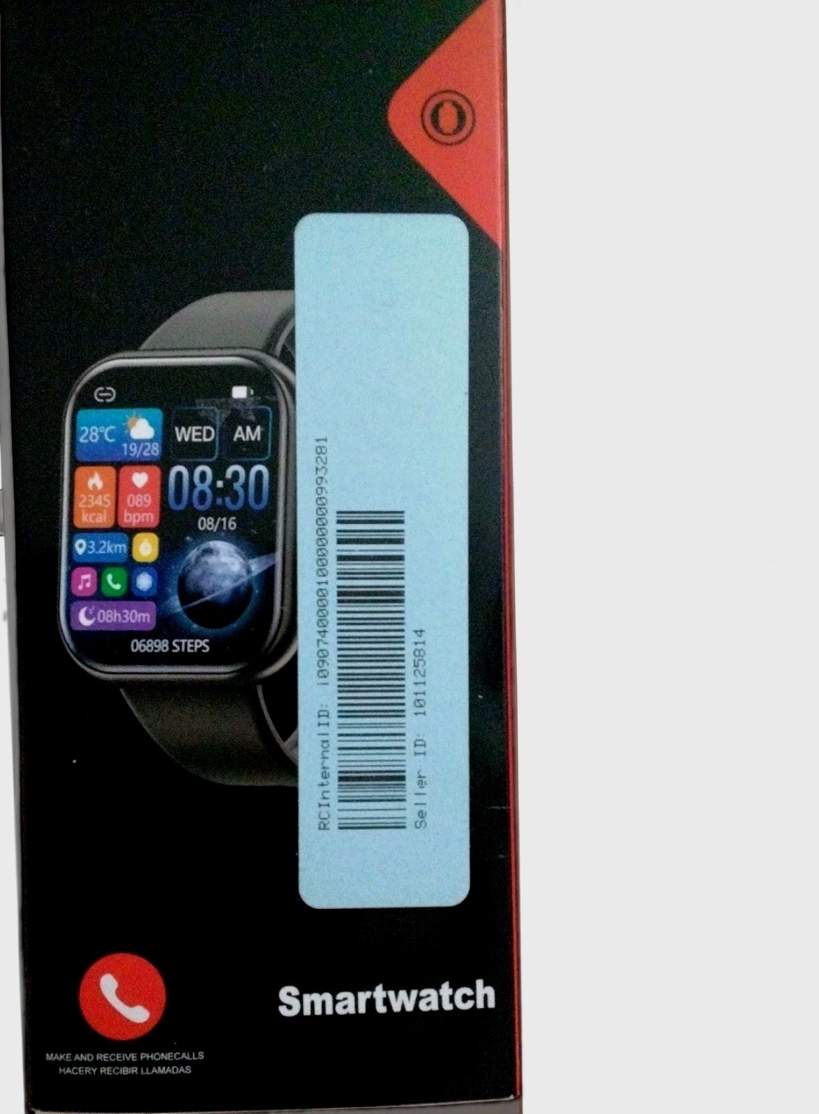 Smart Watch Fitness Watch, Rose Android, ios, Apple, Heartrate, Steps, New