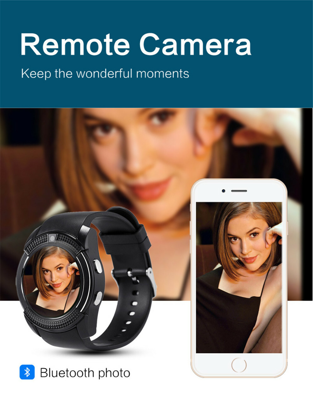 Luxury Smart Watch Unlocked Phone Bluetooth Bracelets for Android Men Women