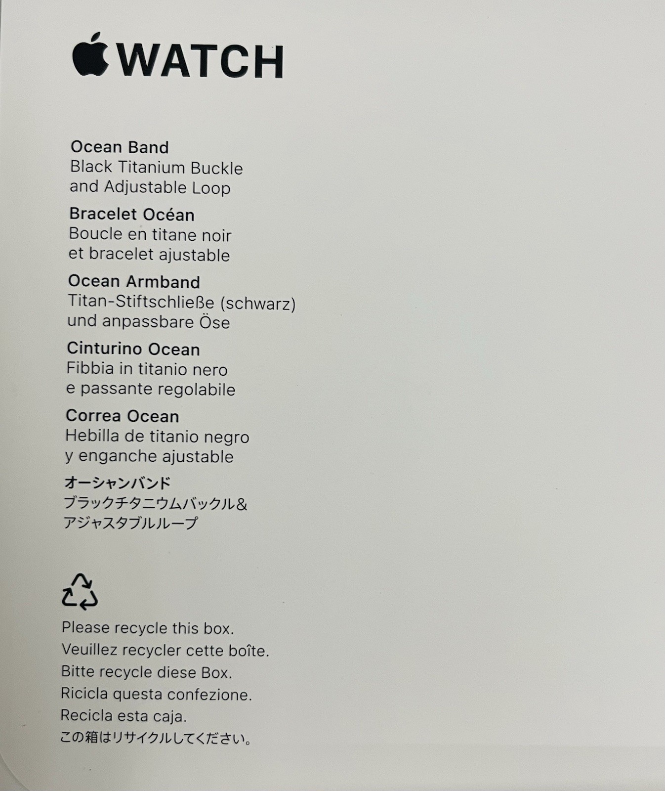 Apple Watch Ultra 3 49mm GPS Cellular Titanium Case /Black Ocean Band.A2