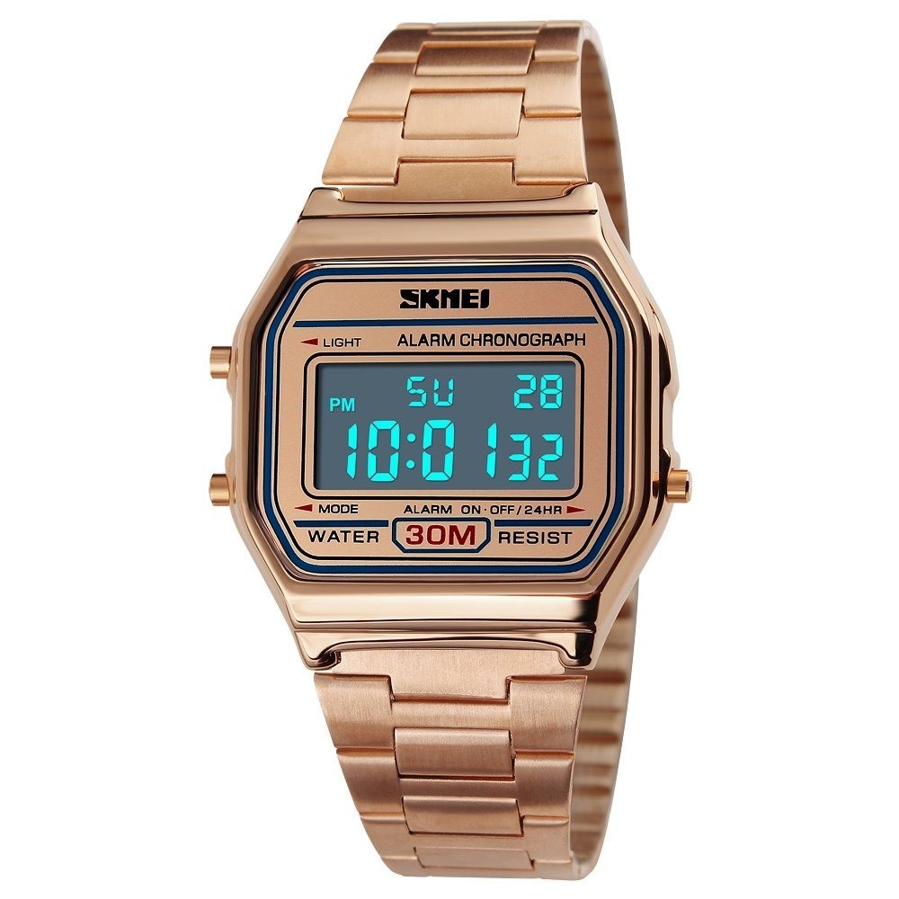 PASOY Men’s Digital Waterproof Sport Watch with Stopwatch