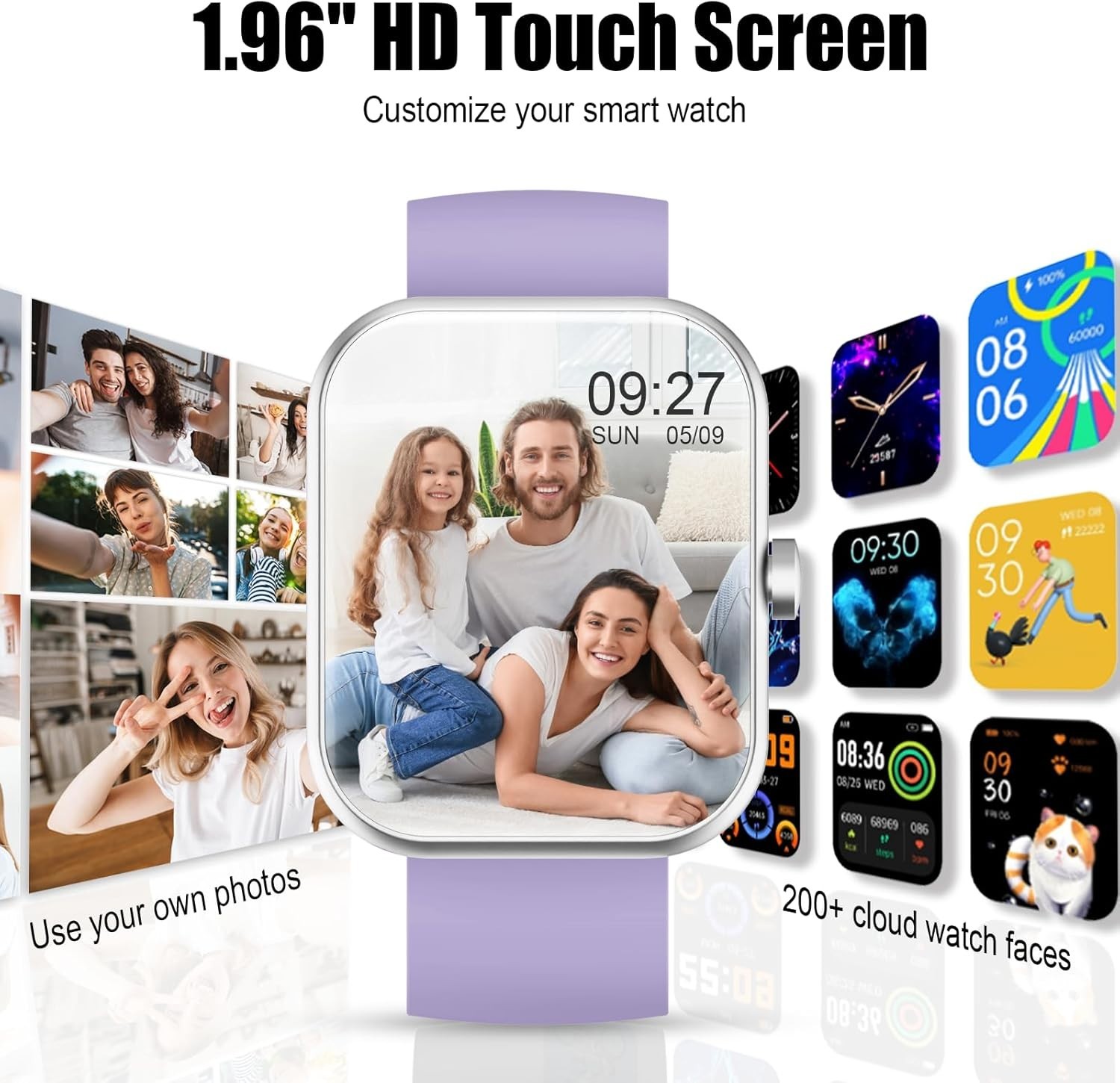 Women’s Smart Watch Bluetooth SmartWatch For Apple iPhone iOS and Android