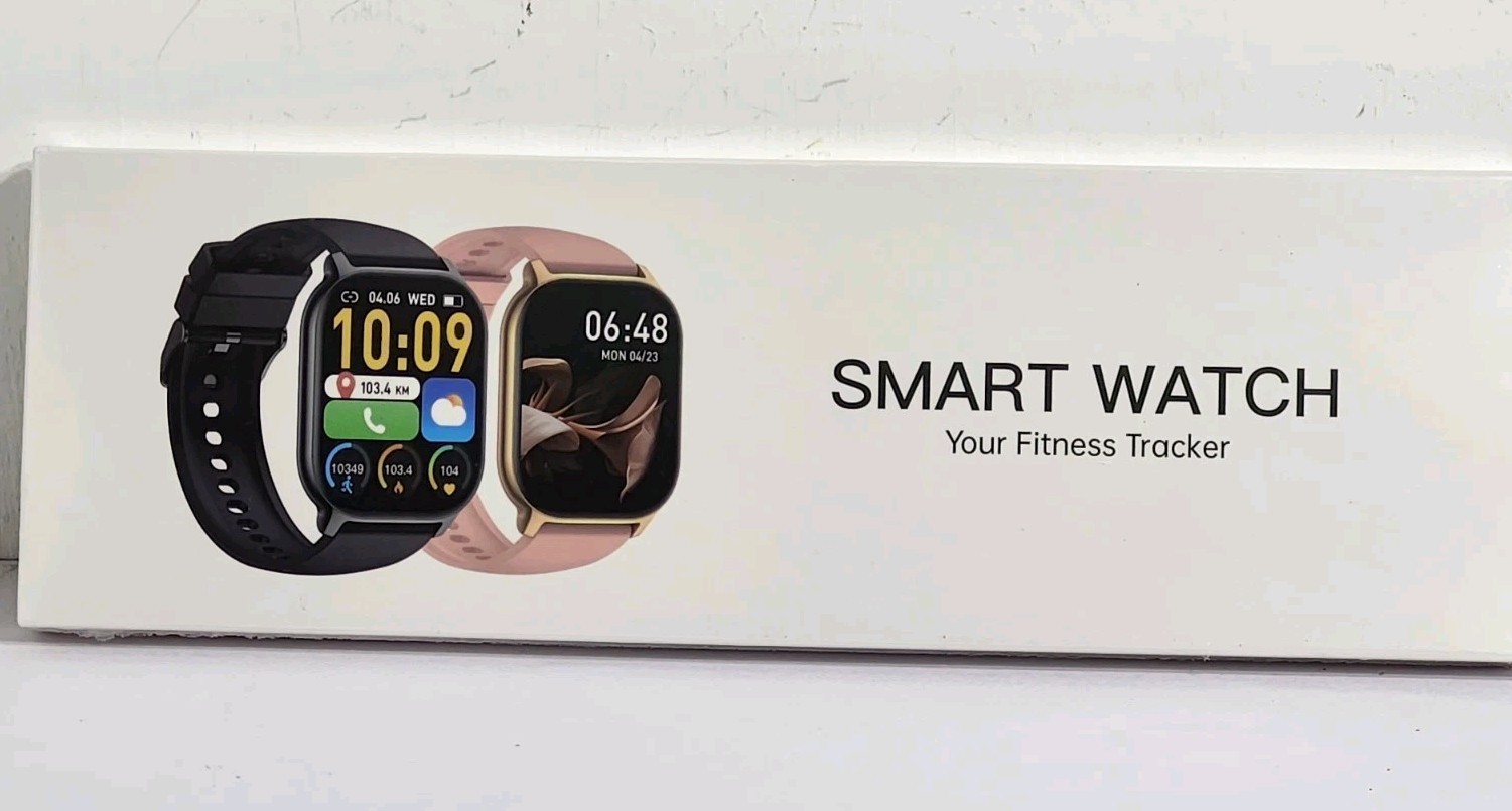 SMART WATCH Your Fitness Tracker Mens Black Apple iOS & Android Compatible NIB