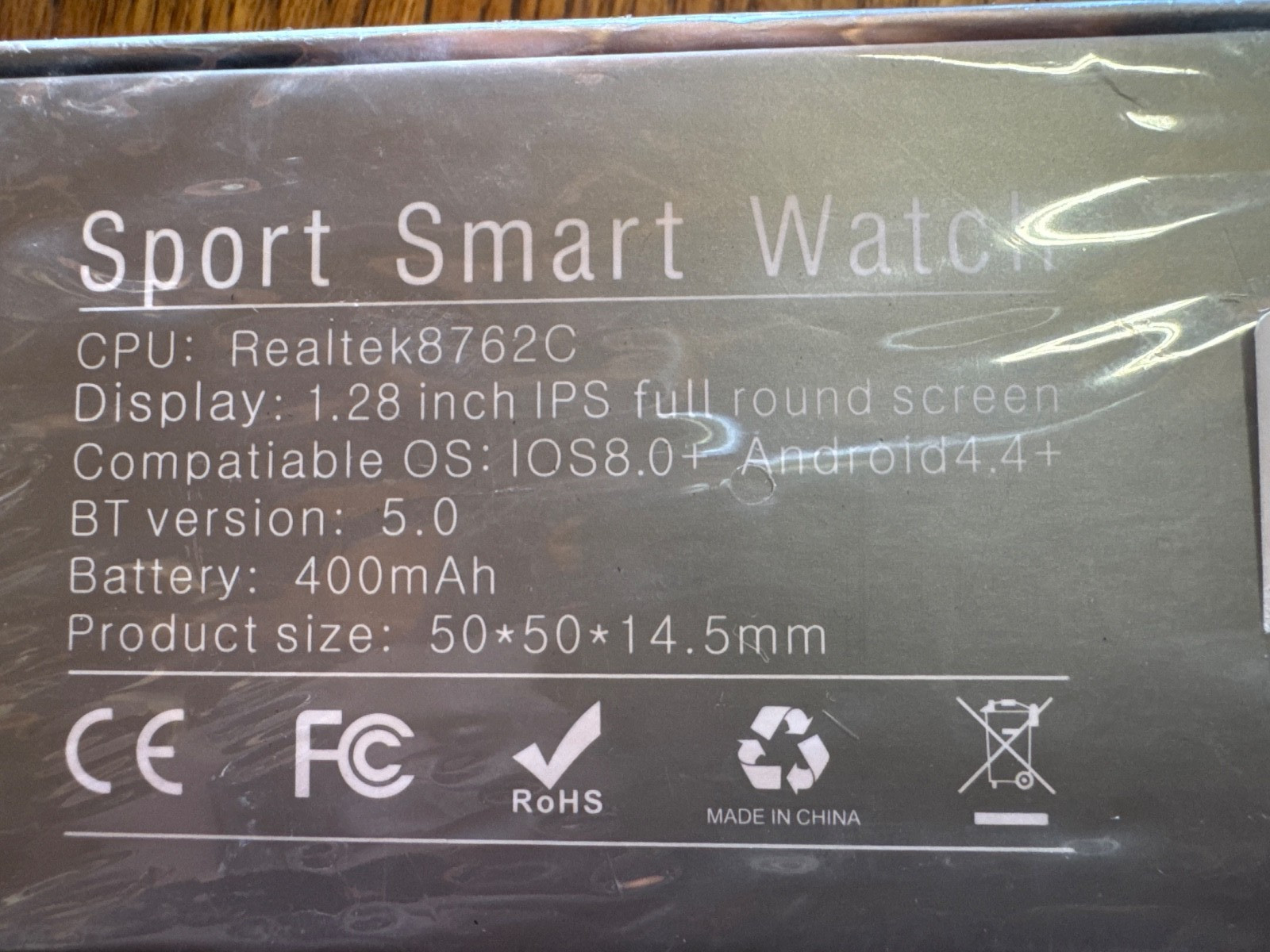 Military K22 400mAh Sport Smart Watch waterproof IP54-k22/ BLACK
