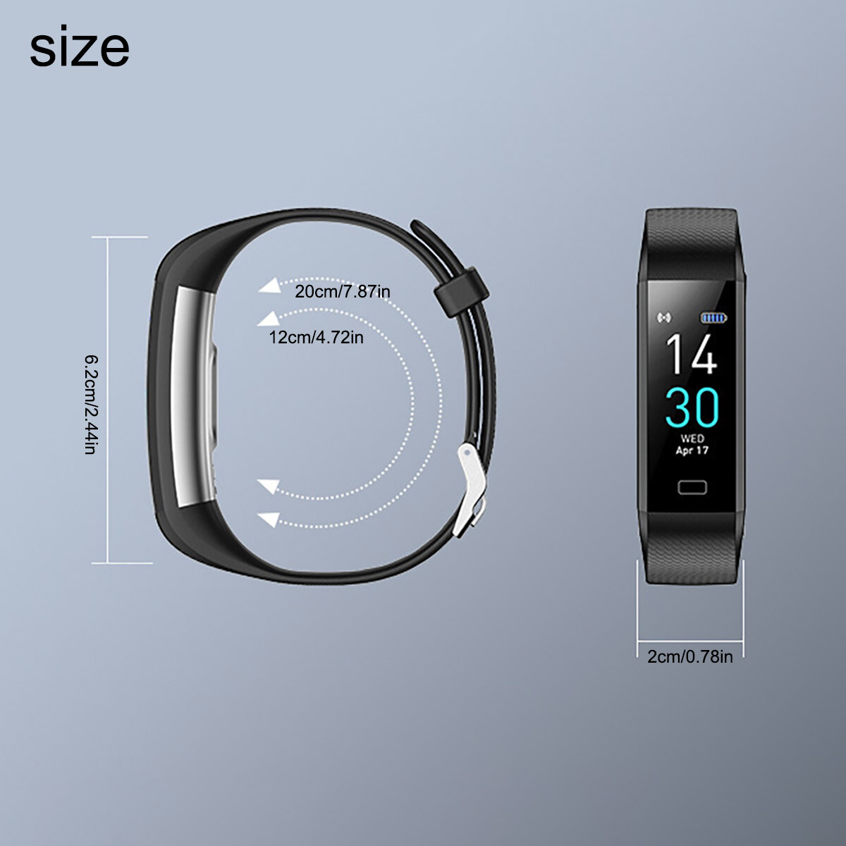 Fitness Activity Tracker Oxygen Heart Rate Sport Fit-bit Smart Watch Monitor NEW