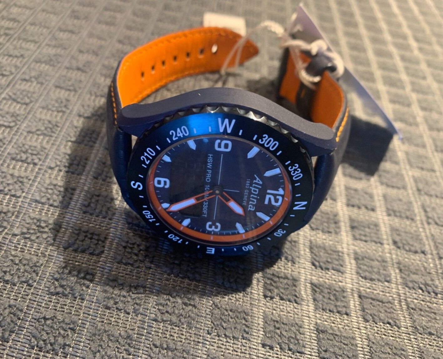 ALPINA ALPINER X AL-283LNO5NAQ6L NAVY BLUE ANALOG-DIGITAL SMARTWATCH 45 MM NEW