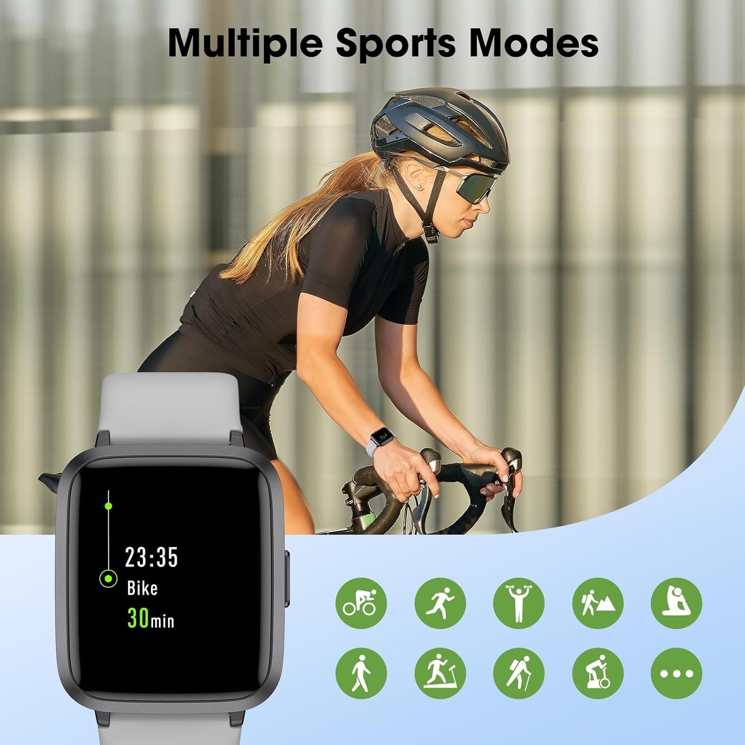Fitness Tracker Watch Heart Rate Sleep Monitor Waterproof Activity Pedometer