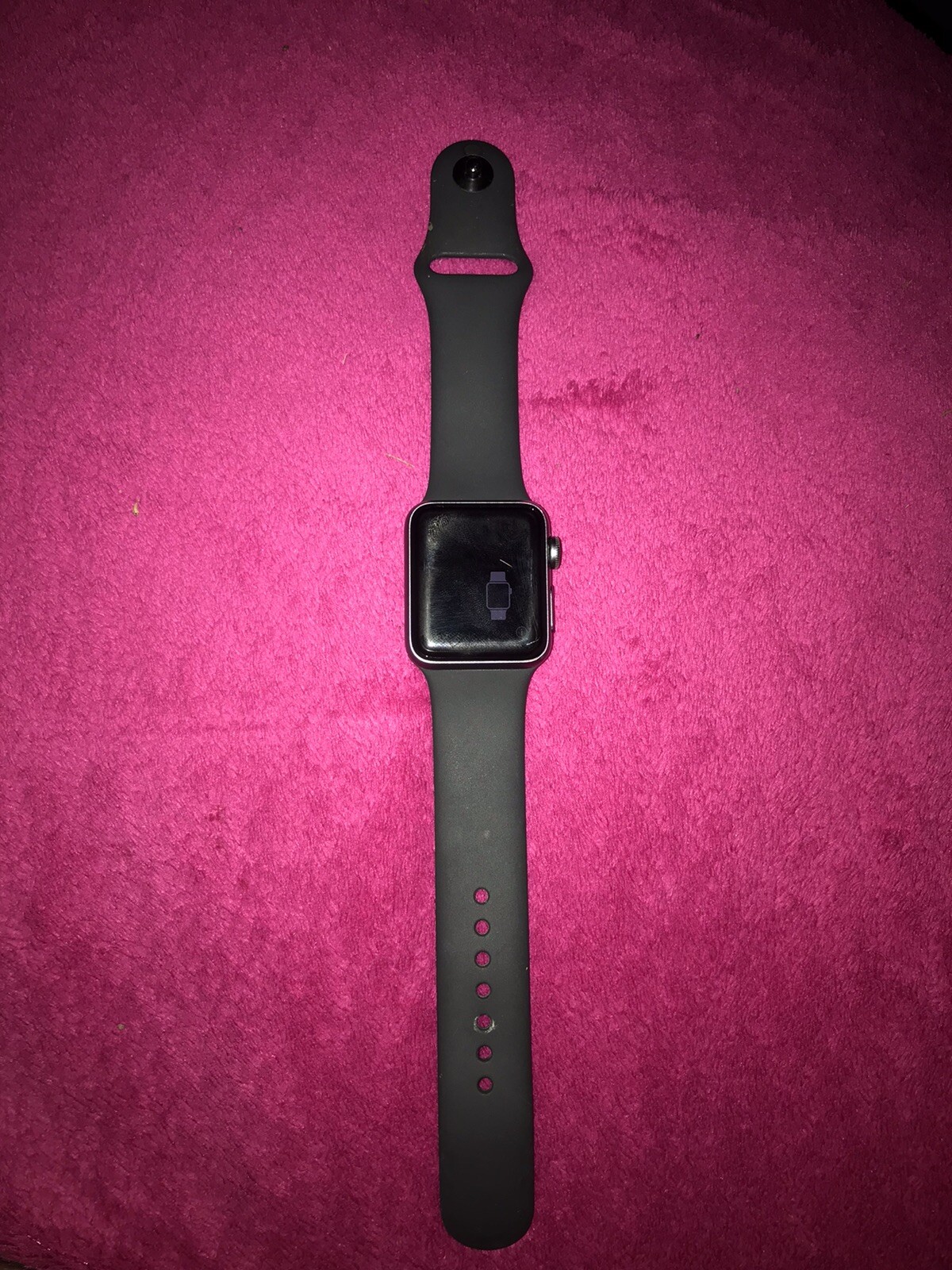 Apple Watch Series 3 38 mm Gray Case Black Aluminium Smartwatch – MTF02LLA