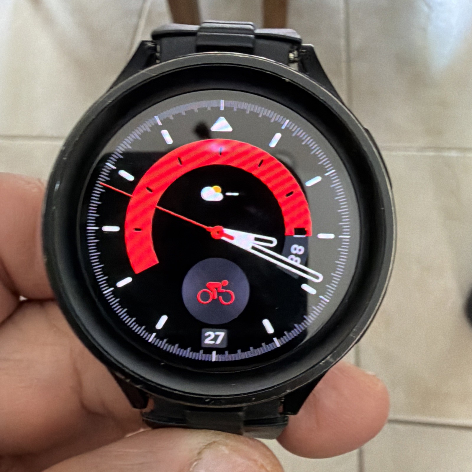 Samsung Galaxy Watch5 Pro 45mm Wi-Fi Only Black Titanium with band