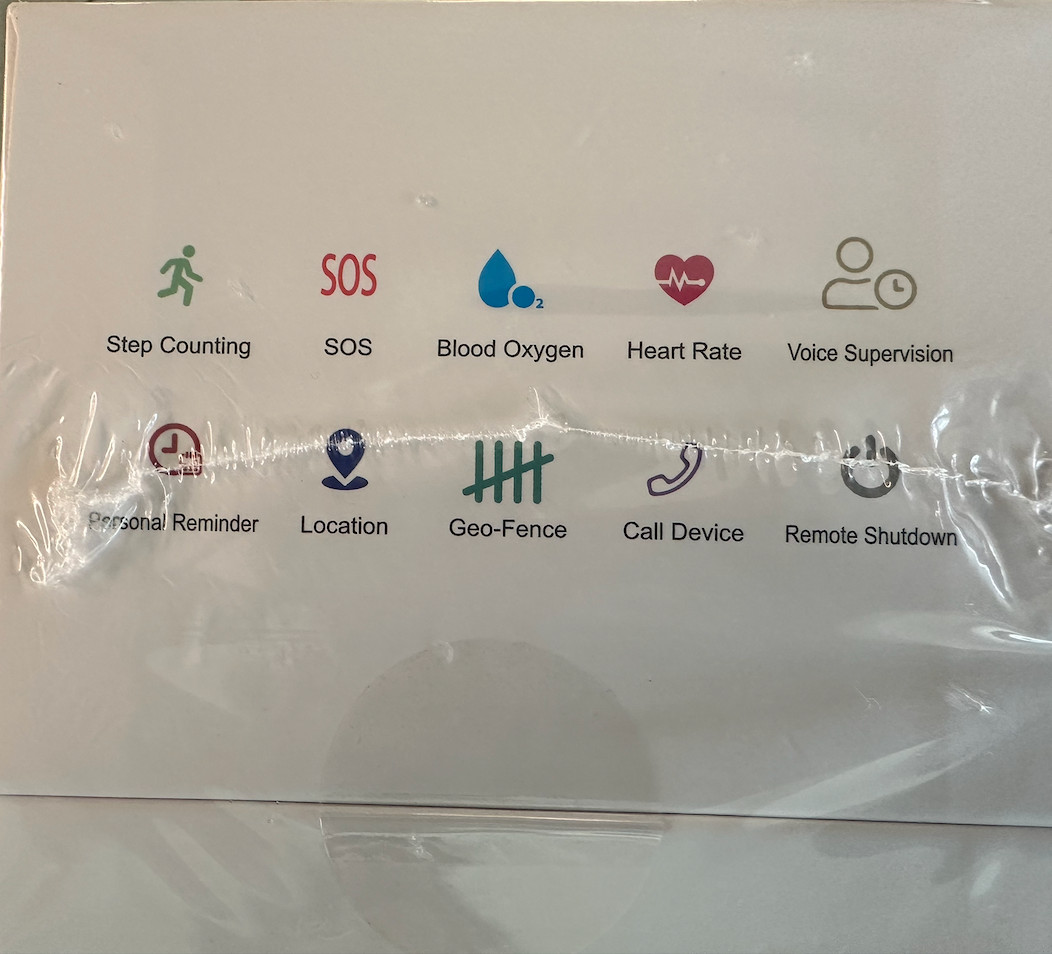 Sun Ring S5 GPS Cellular Smart Watch SOS Heart Rate Blood Oxygen New Sealed