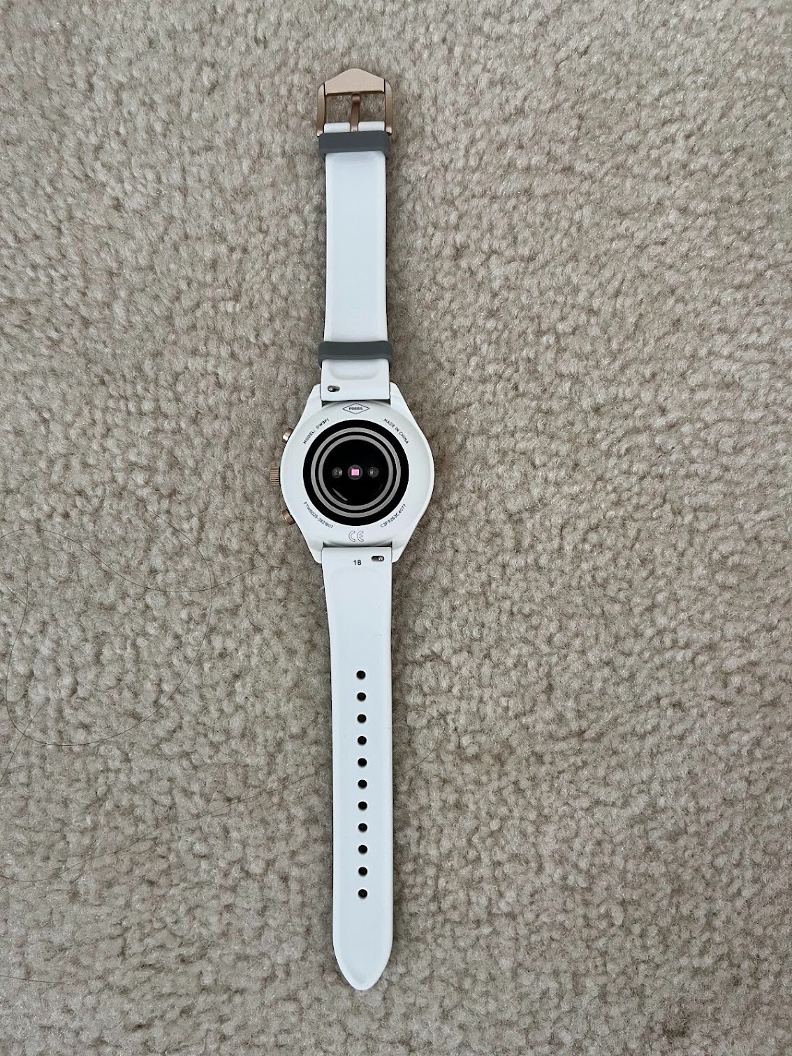 Fossil Sport 41mm Fitness Smartwatch Model DW9F1 Silicone Gray Band – FTW6025