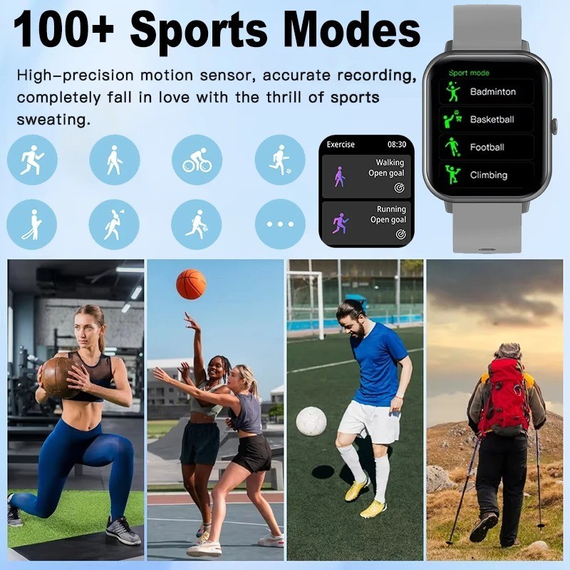 2026 Smart Watch For Men/Women, Waterproof Smartwatch Bluetooth iPhone Samsung