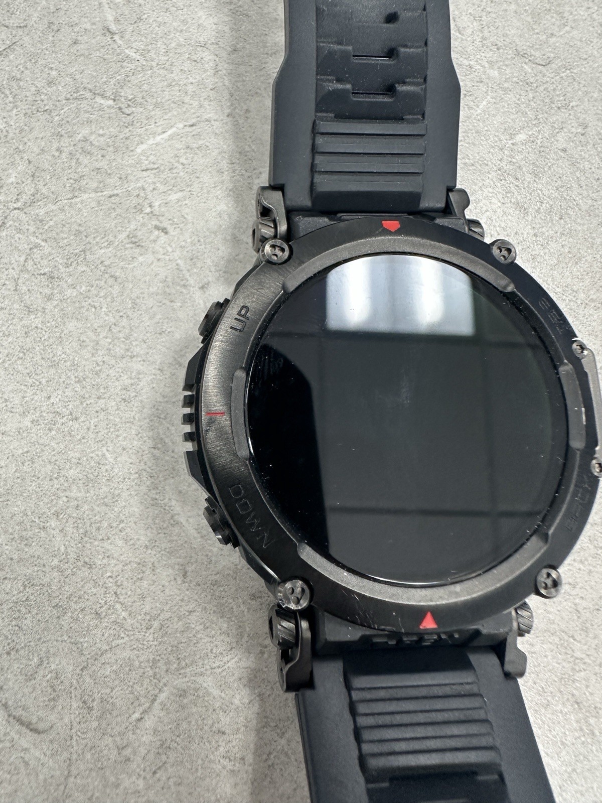 Amazfit T-Rex Ultra 47mm Tactical GPS Smartwatch Black Orange 10ATM + Chargers