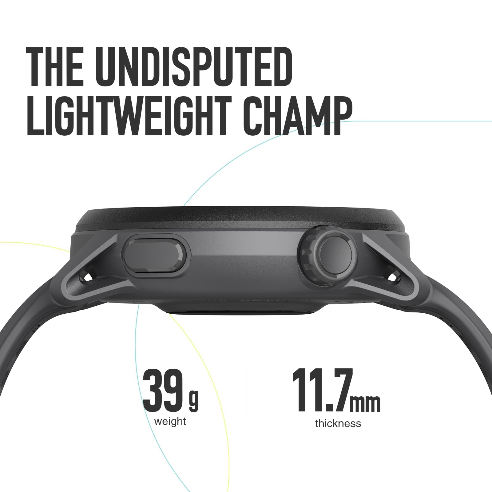 PACE 3 Sport Watch GPS, Lightweight and Comfort, 17 Days Battery Life, Dual-Freq
