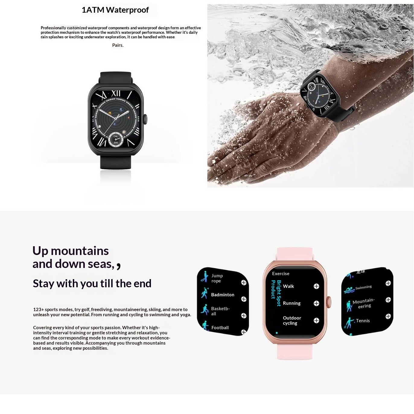2025 Curve Smart Watch For Men/Women, Waterproof Smartwatch Bluetooth