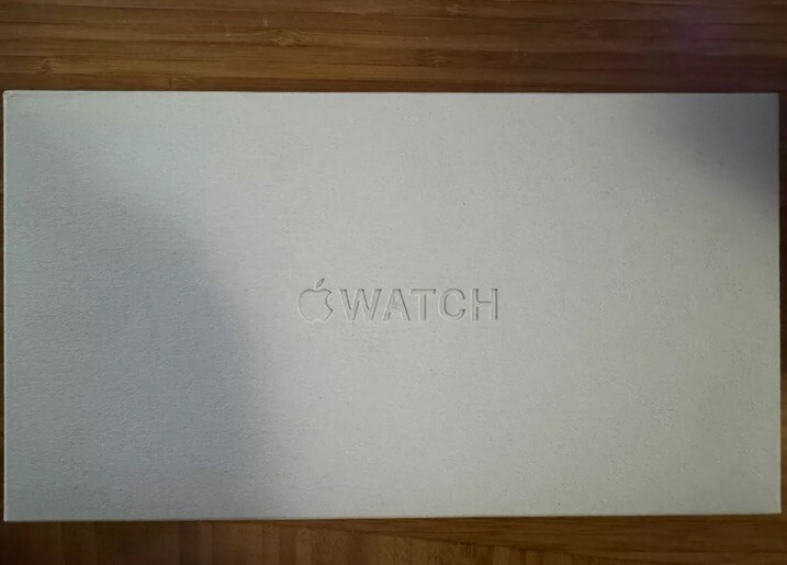 Apple Watch Ultra 49mm Titanium Case with Orange Ocean Band, Open Box New
