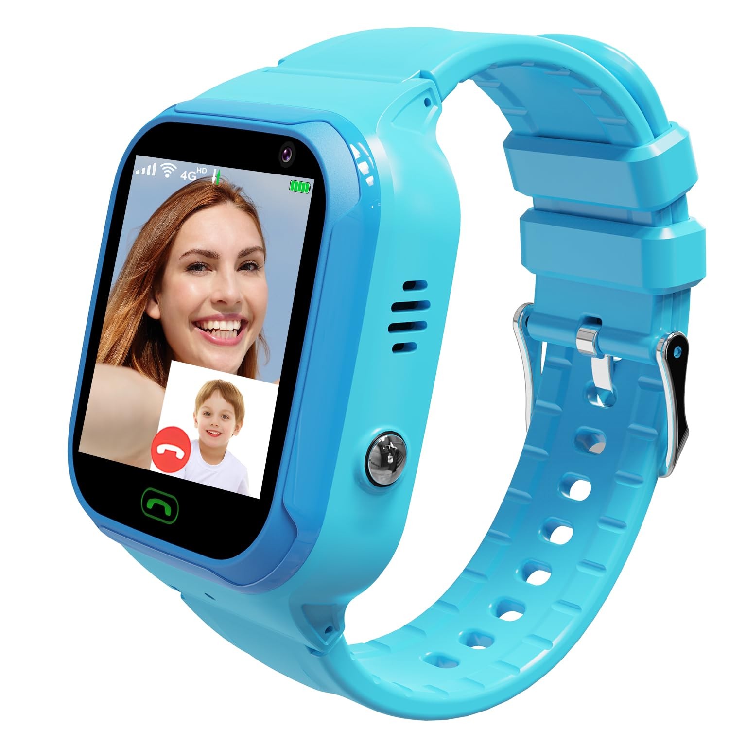 4G GPS Tracker, Boys Girls Smartwatches Video SOS Alarm Voice Chat Game and T…