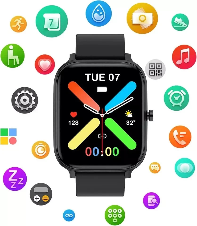 Smart Watch for Men Women Compatible with iPhone Samsung Android Phone 1.83 inch