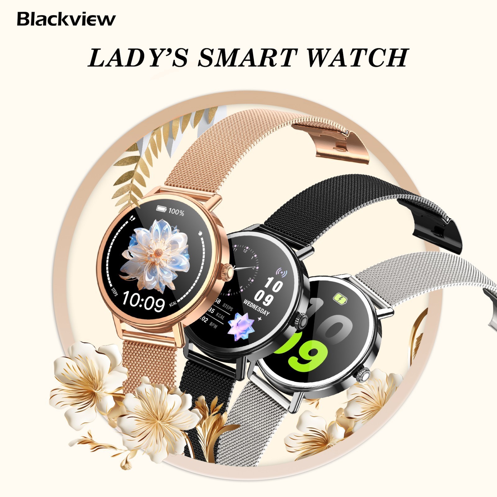 Smart Watches for Women Men (Make/Answer Calls), Steps Counter Fitness Watch NEW
