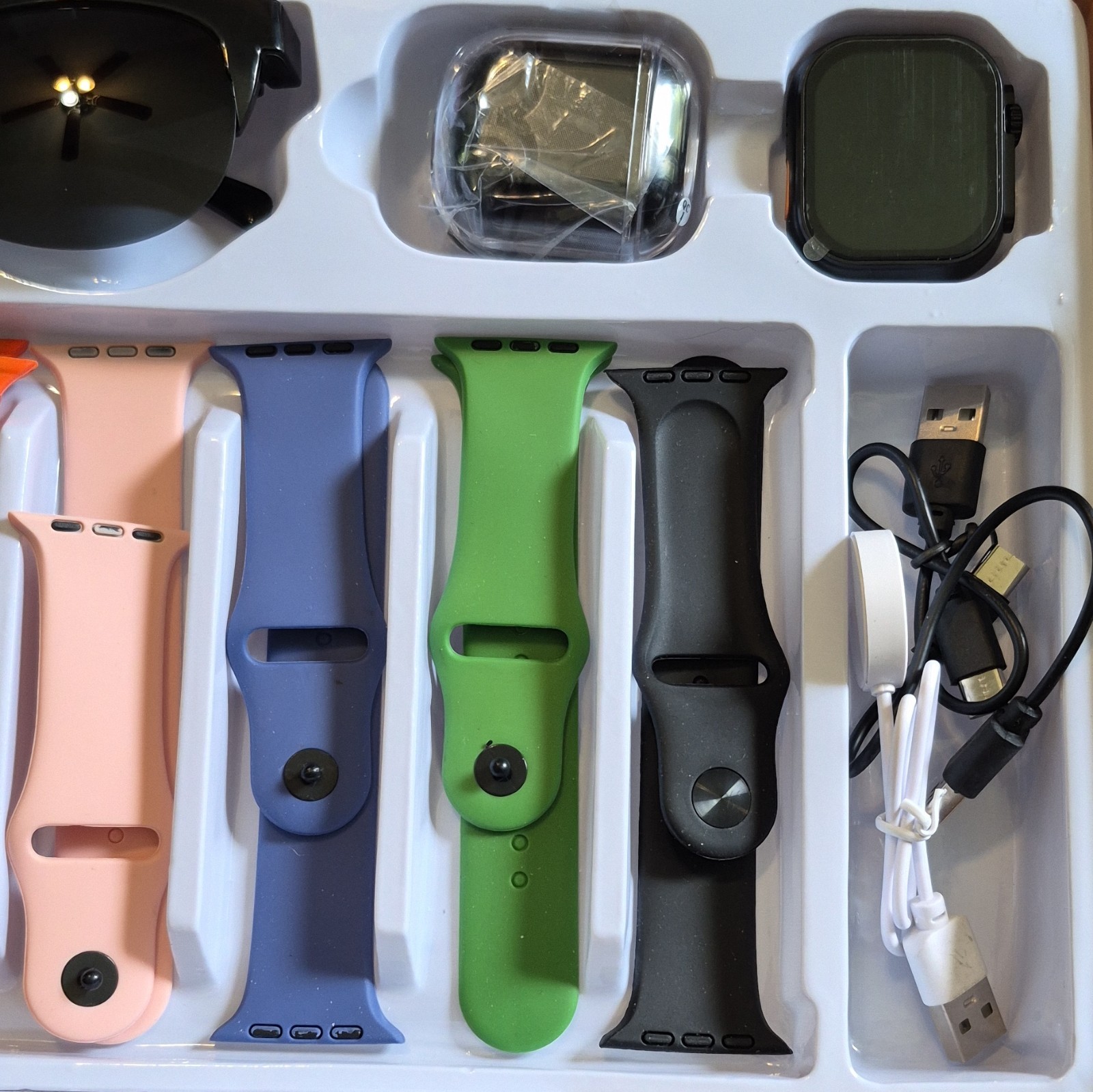 Ultra 3 49mm Smart Watch Kit Black Metal Case Black Silicone Band Android iOS