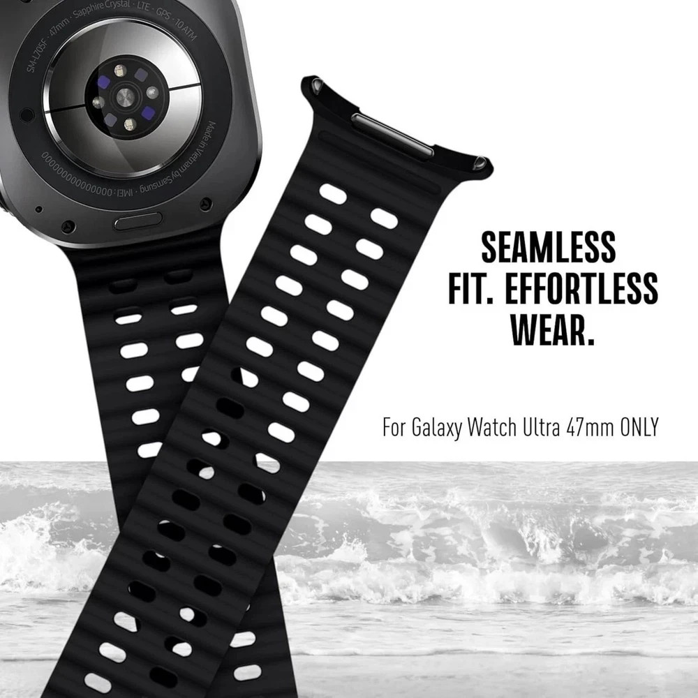 [6-Pack] Breathable Ocean Silicone Bands For Samsung Galaxy Watch 7 Ultra 47mm