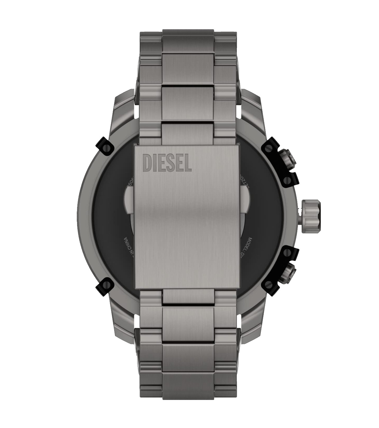 DIESEL DZT2042 GRIFFED GEN 6 GUNMETAL STAINLESS STEEL BRACELET MENS SMARTWATCH
