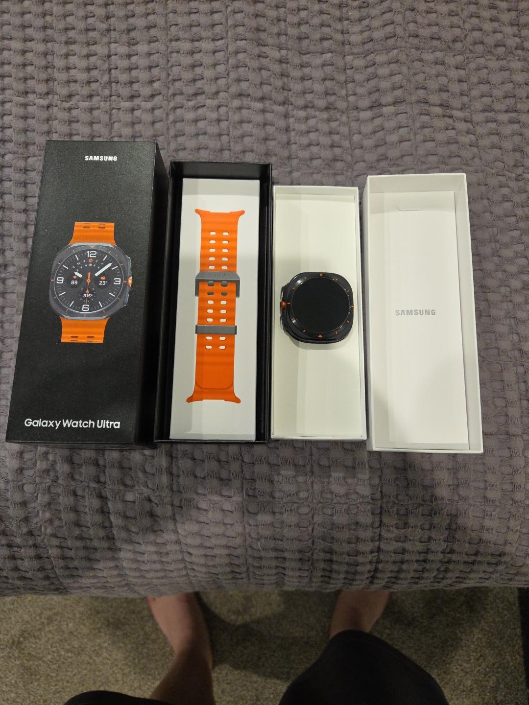 Samsung Galaxy Watch Ultra 47mm + Spigen Rugged Armor Pro + Box Excellent