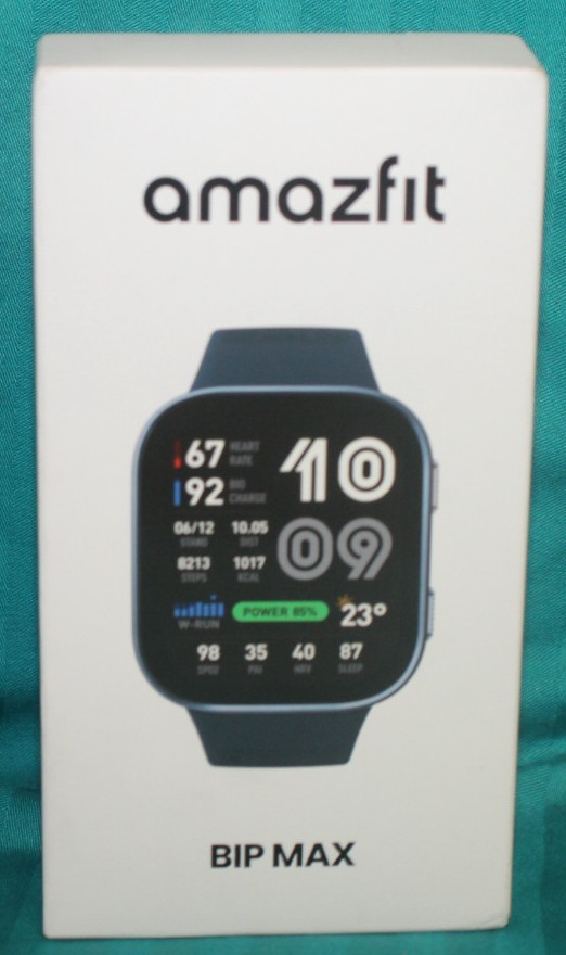 Amazfit Bip Max 50mm AMOLED Water Resistant Smartwatch Dark Blue A2568