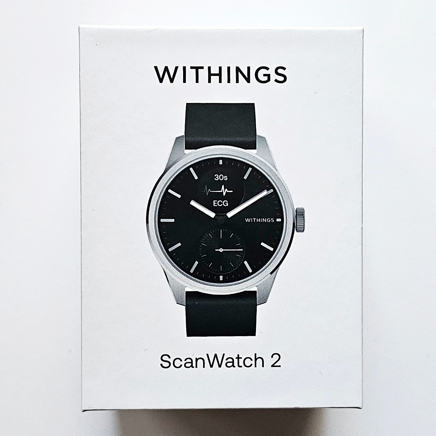 NEW Withings ScanWatch 2 – Heart Health Hybrid Smartwatch – 42mm – Black/Silver