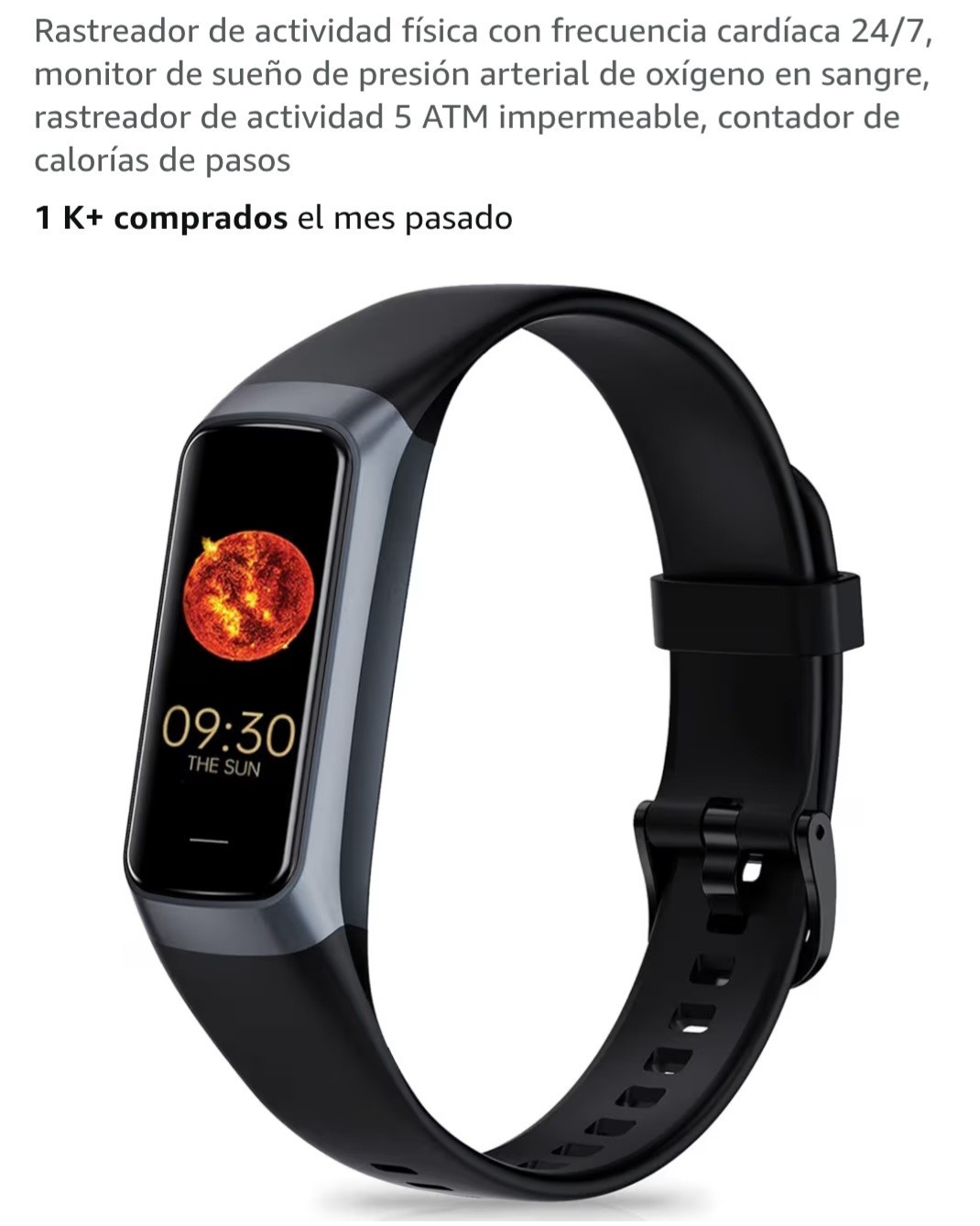 Fitness Tracker Smart Band Black With App Keep Health Smart Wrist Watch