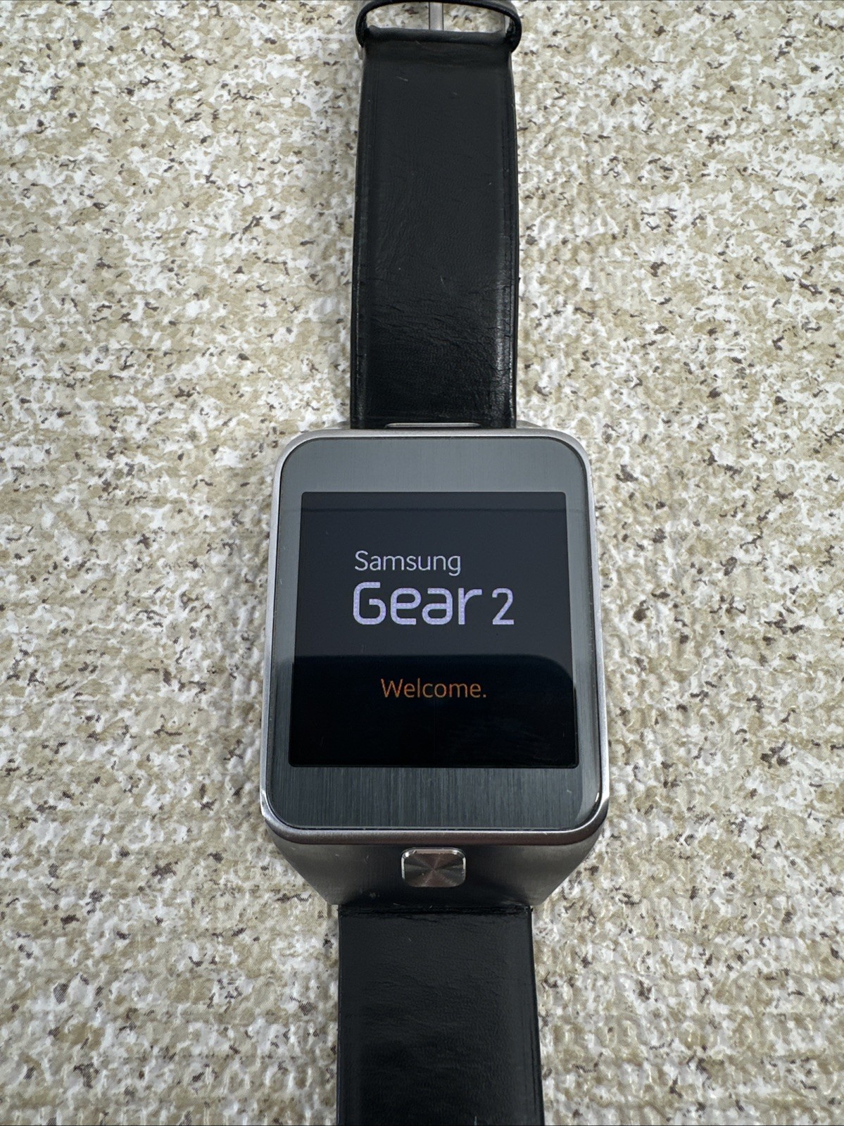 Samsung Gear 2 Smart Watch Silver Model SM-R380 Tested & Works