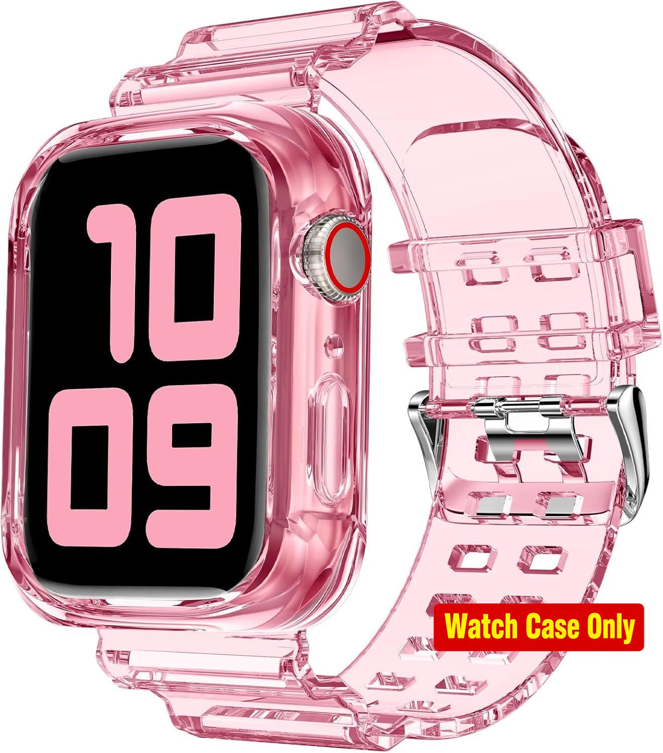 Clear Bumper Case for Apple Watch 49mm 46mm 45mm 44mm 42mm 41mm 40mm 38mm Glitte