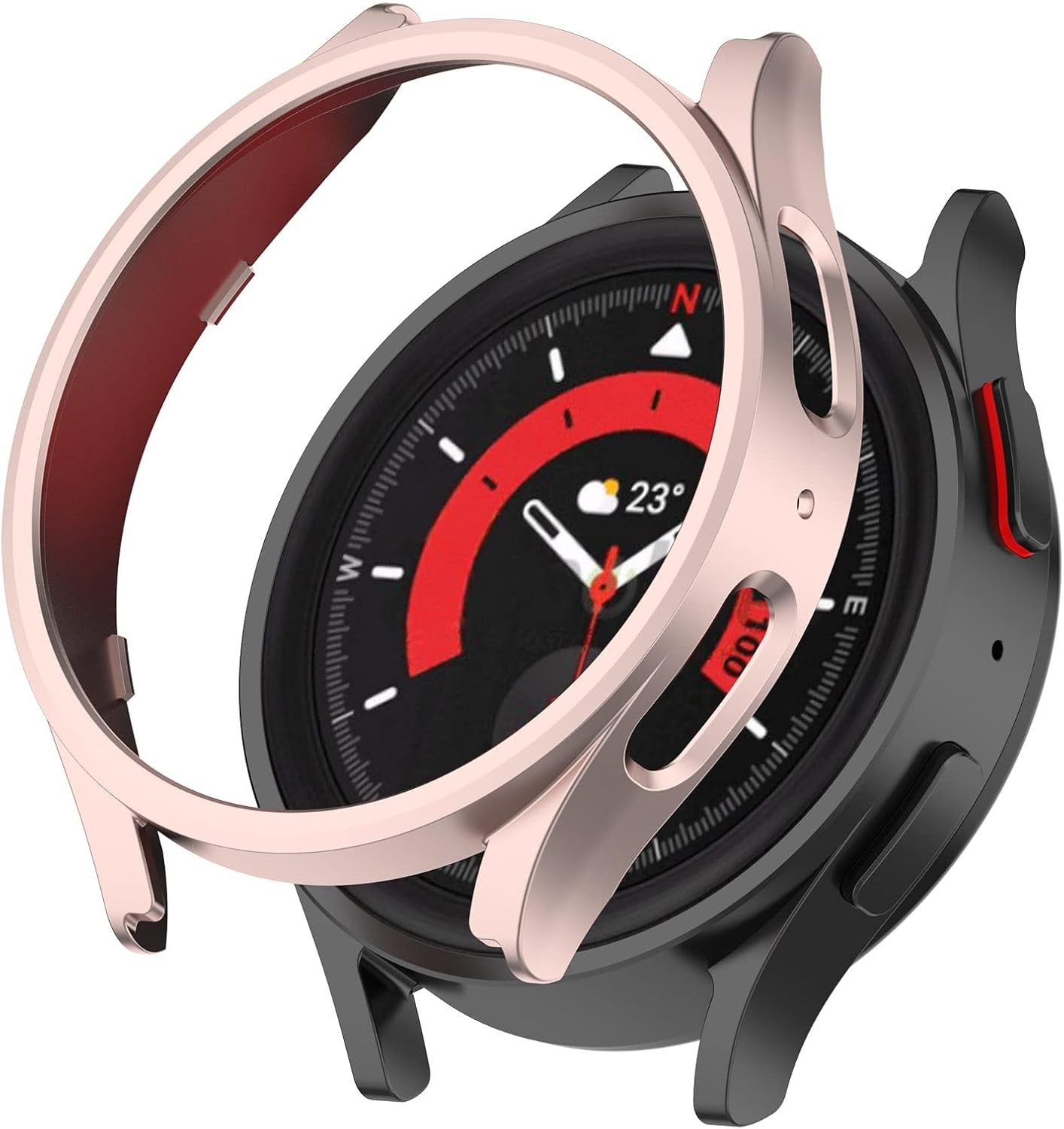 Hard PC Protective Bumper Case for Samsung Galaxy Watch 5 Pro 45mm [NO Screen Pr