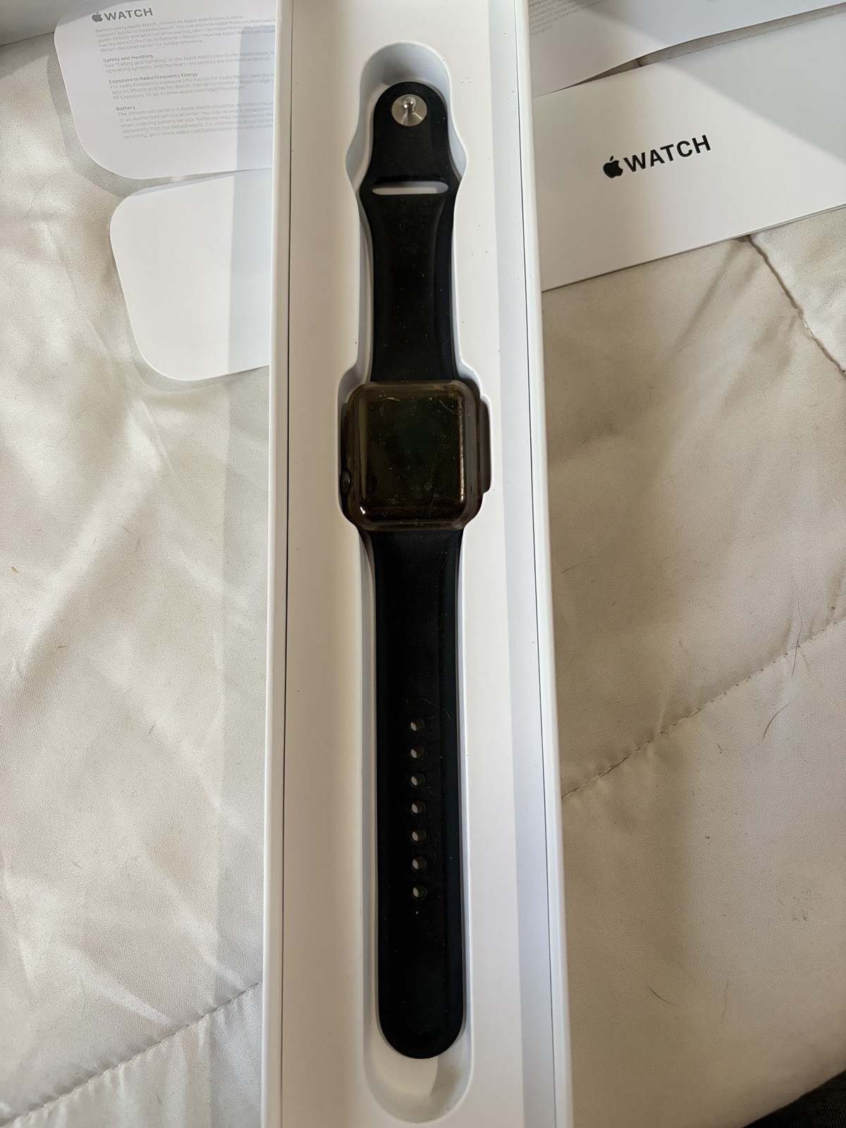 Apple MTF32LLA Watch Series 3gps 42 Mm Space Gray Aluminum (GPS) with box