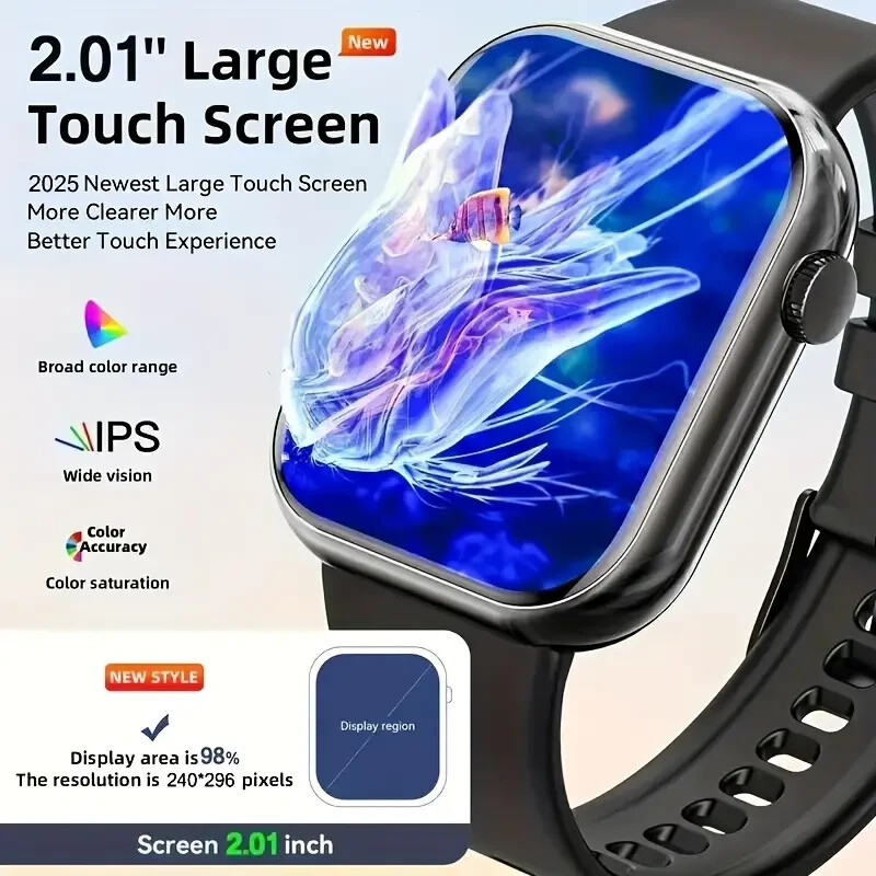 Smartwatch for Men & Women with Voice Call – 1.93″ HD Display, Bluetooth – Gray