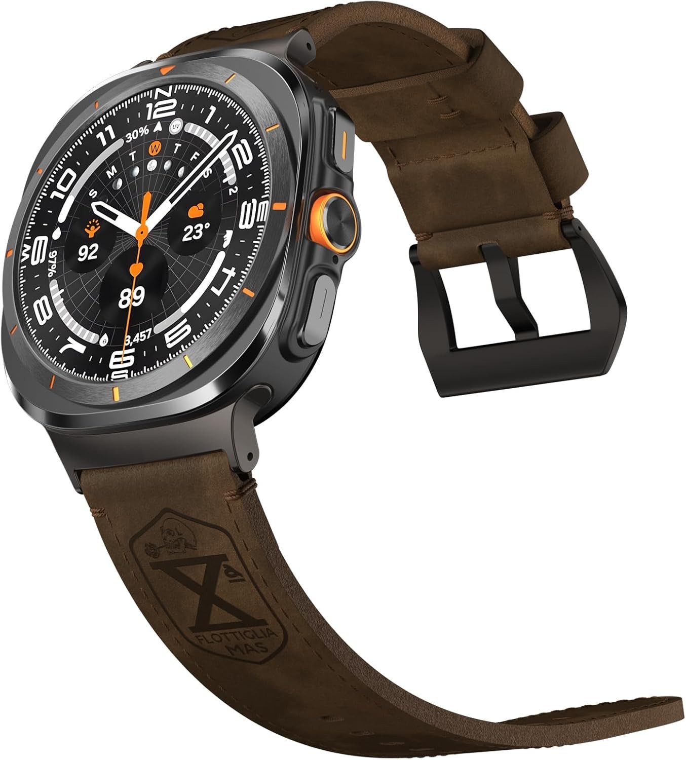 Adjustable & Premium Vintage Luxury Leather Band For Samsung Galaxy Watch Ultra