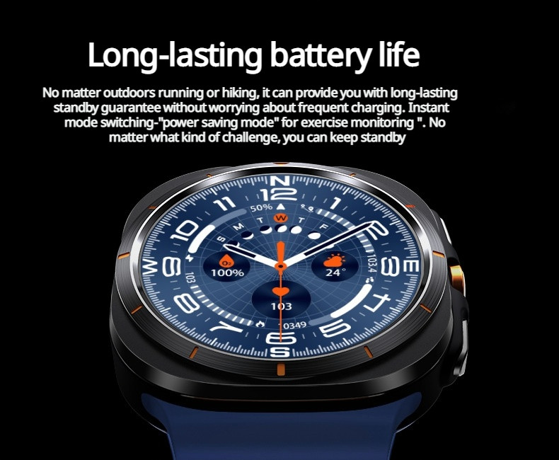 Ultra Smart Watch for Men IP68 Waterproof Compass Fitness Tracker GPS BT Call