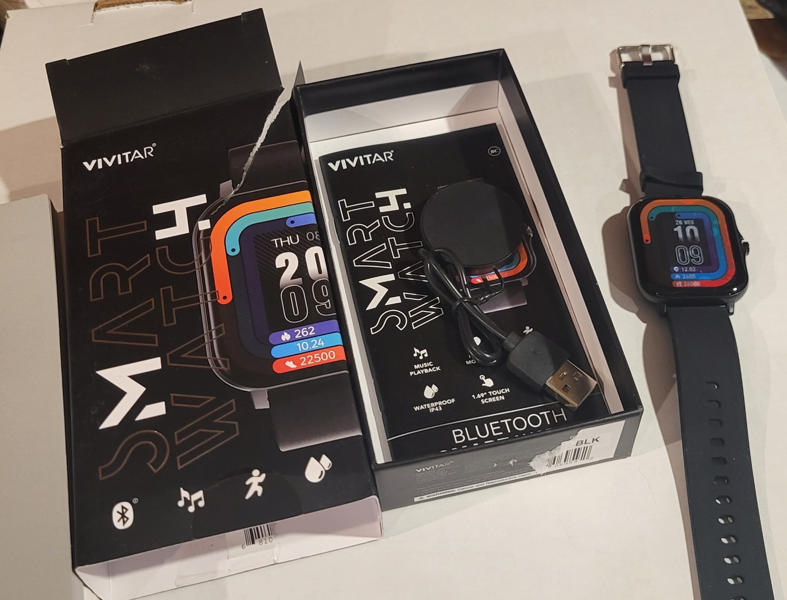 Vivitar Smart Watch 1.83” Touch Screen Waterproof SMRTW20 Black