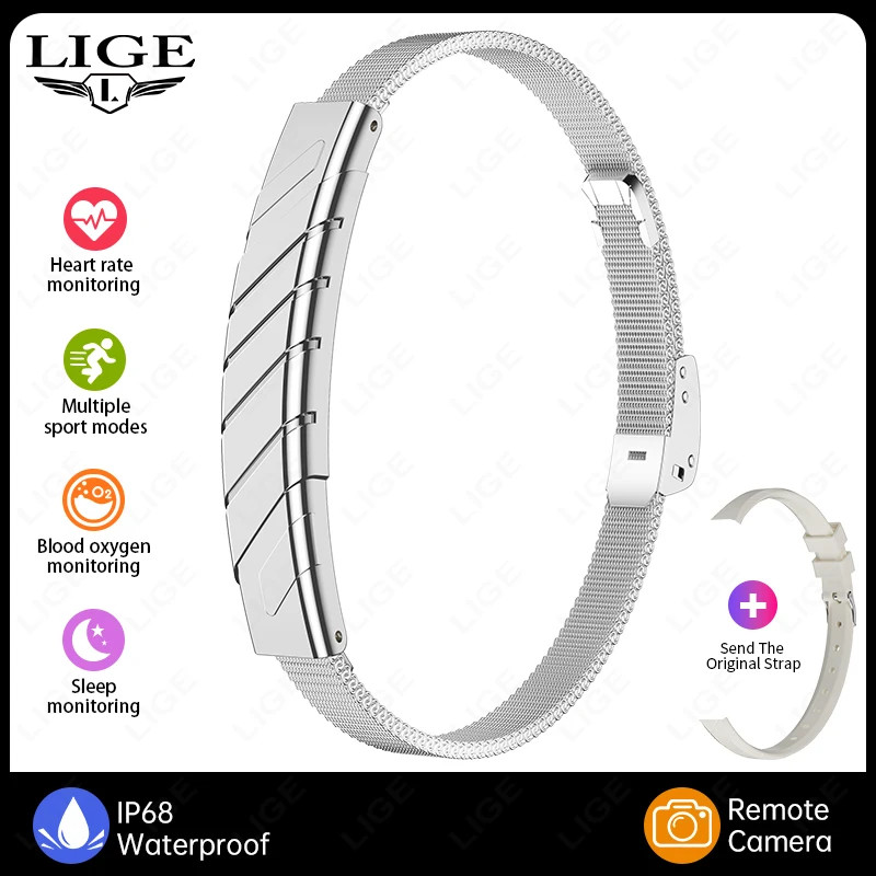 LIGE NO Screen Smart Bracelet Heart Rate Health Monitor Smart Watches