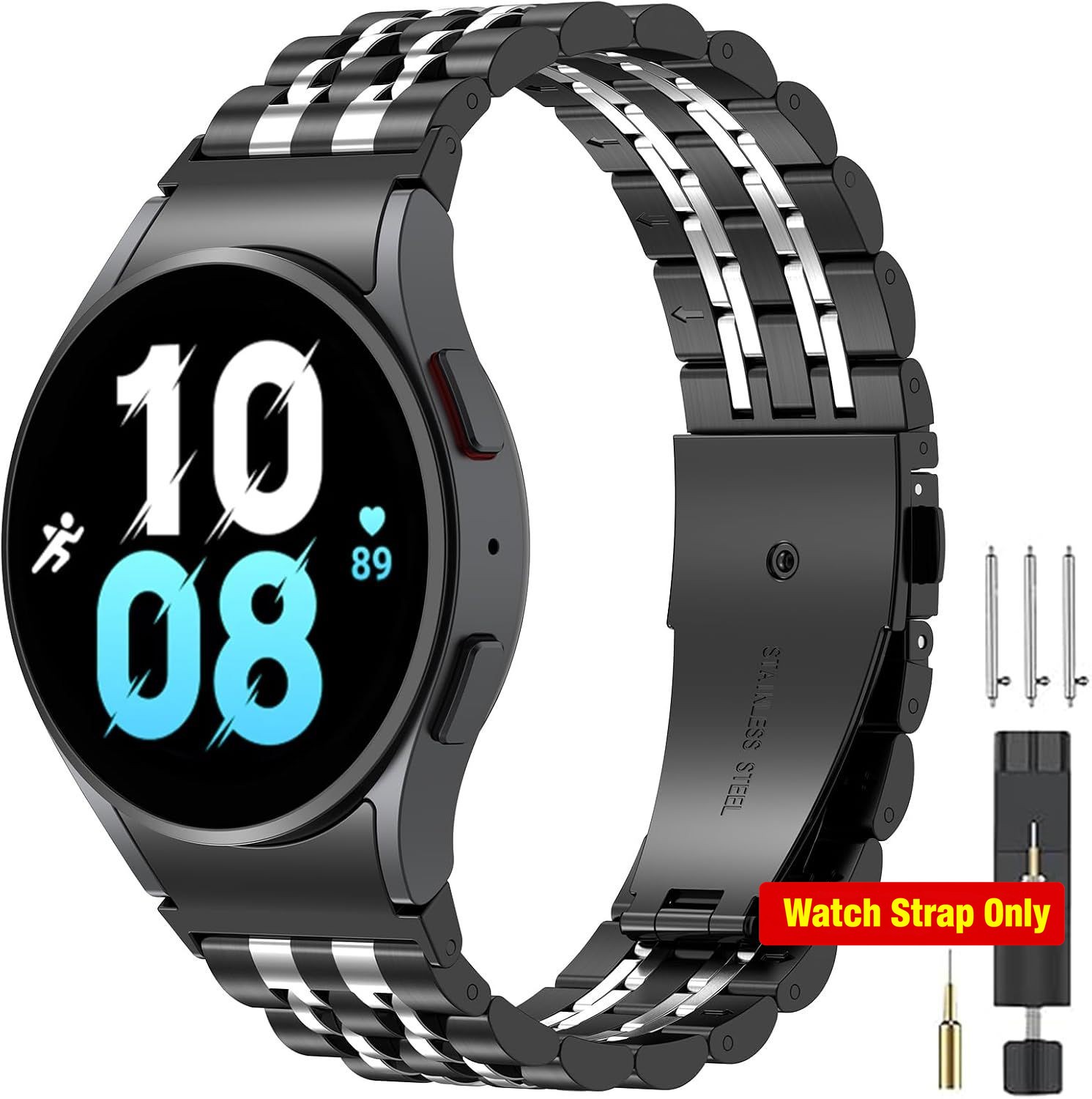 Only Case For Samsung Galaxy Watch 8 7 6 5 4 40mm 44mm Metal Replacement Band