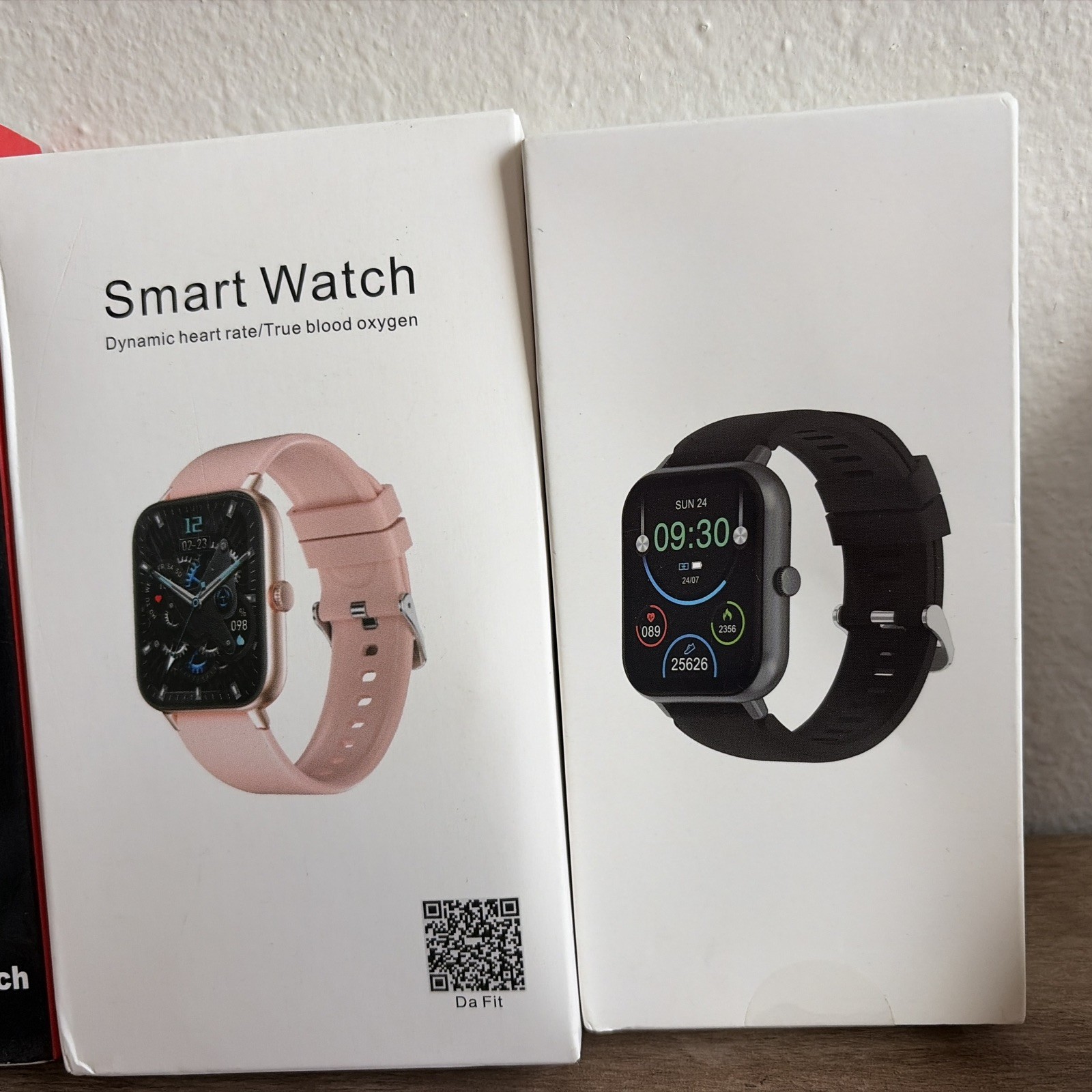 Smart Watch Men/Women, Waterproof Smartwatch 2 Pink 1 Black 1 Gold