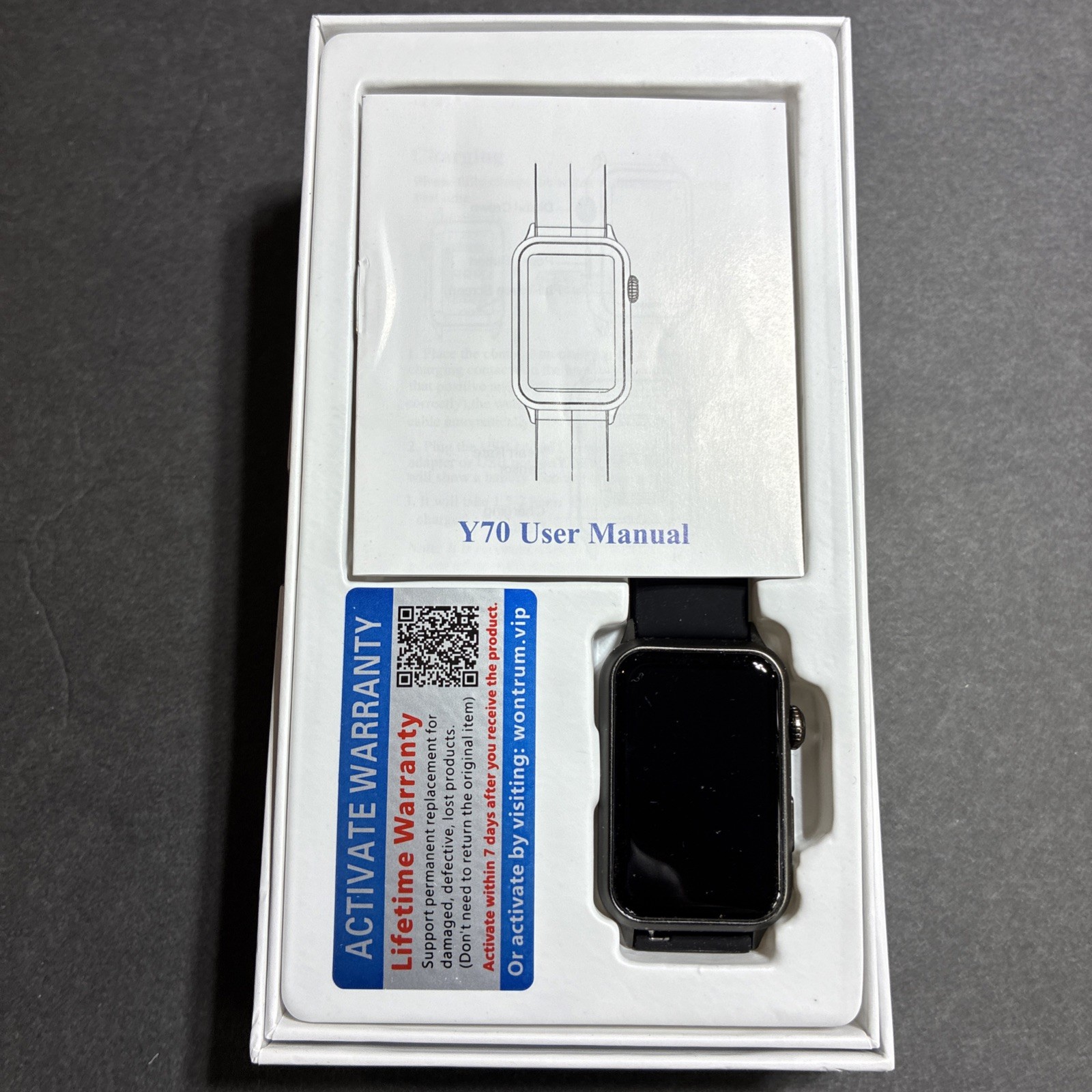 Y70 Smart Fitness Watch (black) New – Android or Apple!