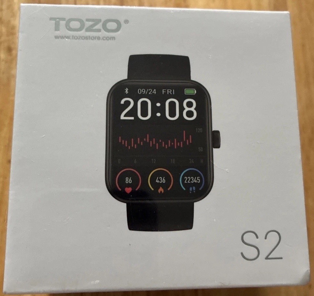 TOZO S2 44mm Smart Watch Alexa Fitness Tracker Touch Screen Waterproof New