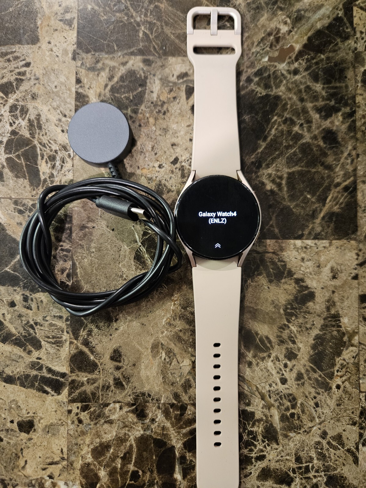 Samsung Galaxy Watch4 SM-R860 40mm Aluminum Case with Sport Band – Pink Gold…