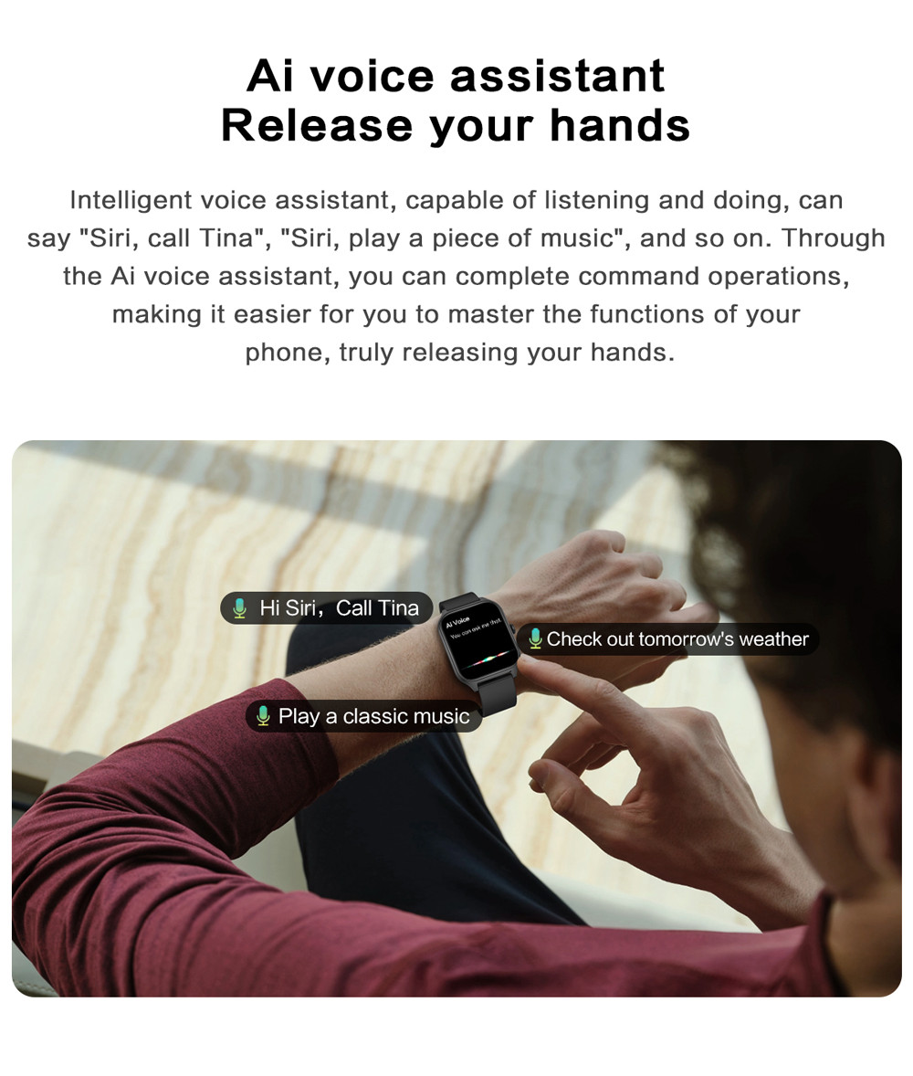 Waterproof Smartwatch Sleep Tracking Pedometer Tracker Bluetooth Call Message