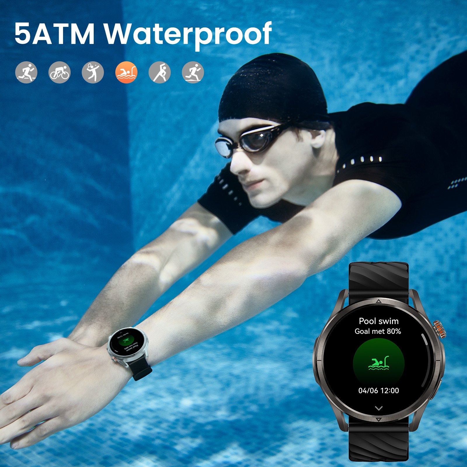 KOSPET MAGIC R10 GPS Smart Watch 50M Waterproof 50-Day Battery Life Urban Sports