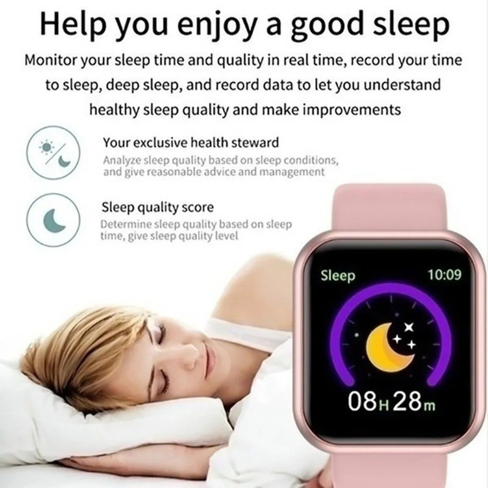 Smart Watch Fitness Tracker Heart Rate Monitor Sleep Tracker Bluetooth Sport