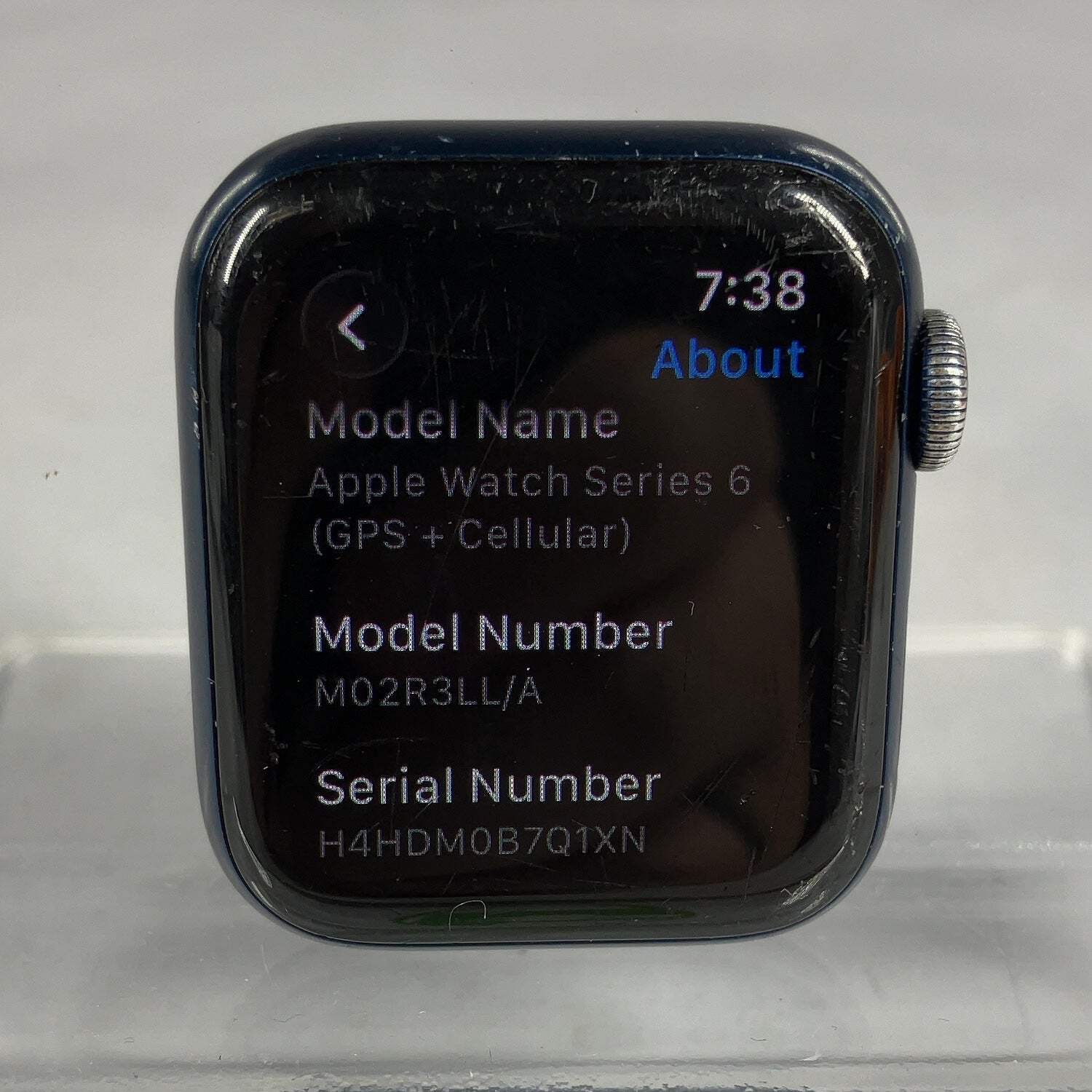 Broken Unlocked Apple Watch Series 6 40MM Aluminum A2293 Bad Battery Face Only