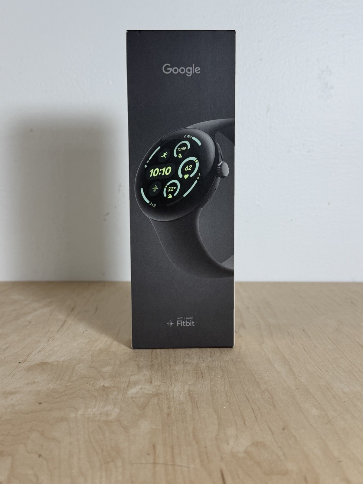 NEW GOOGLE PIXEL Watch 3 3rd Gen 45mm WiFi GPS Obsidian Matte Black Watch FITBIT