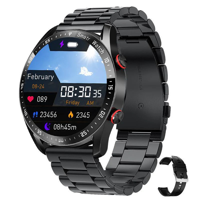 Business Bluetooth Smart Watch Health Monitoring ECG Heart Rate Blood Pressure